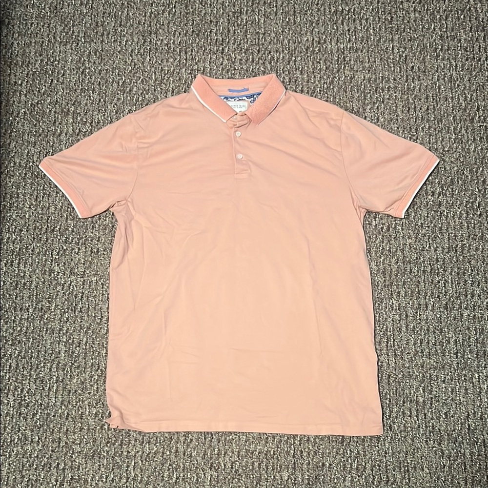 Men's Large Pastel Pink Polo Shirt